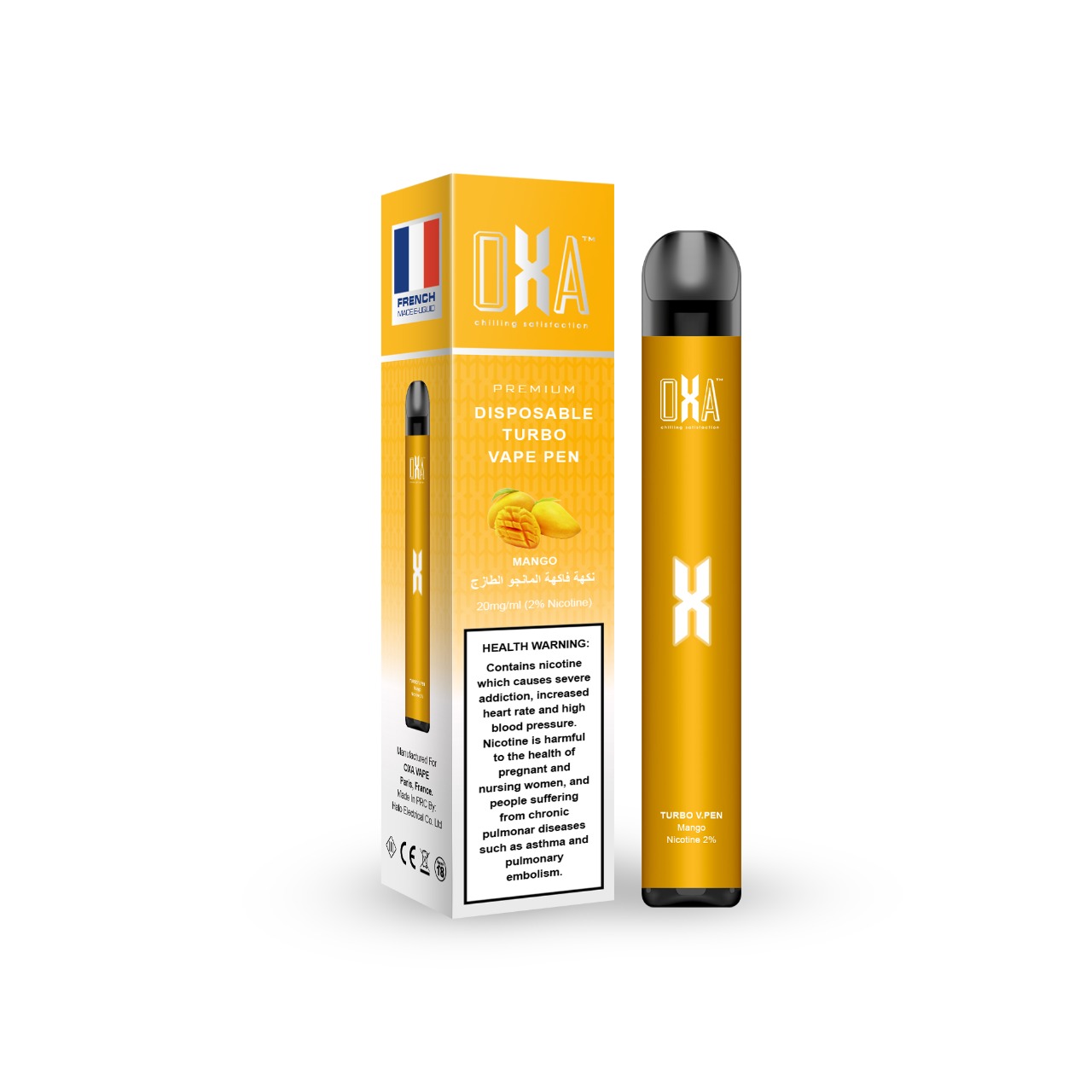 stinken e-zigaretten mit nikotin OXA TURBO VAPE PEN Mango -